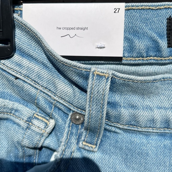 7 For All Mankind high waist cropped straight jeans - Picture 7 of 8